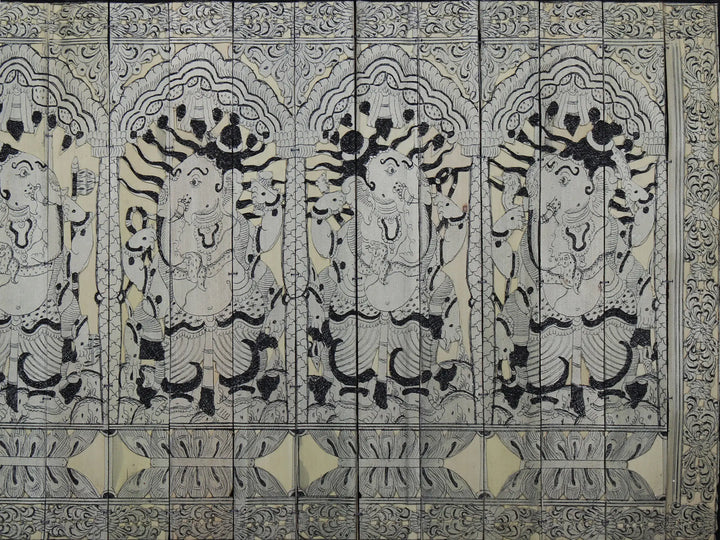 Lord Ganesha Pattachitra Painting on Cloth by Rabi Behera · view 4