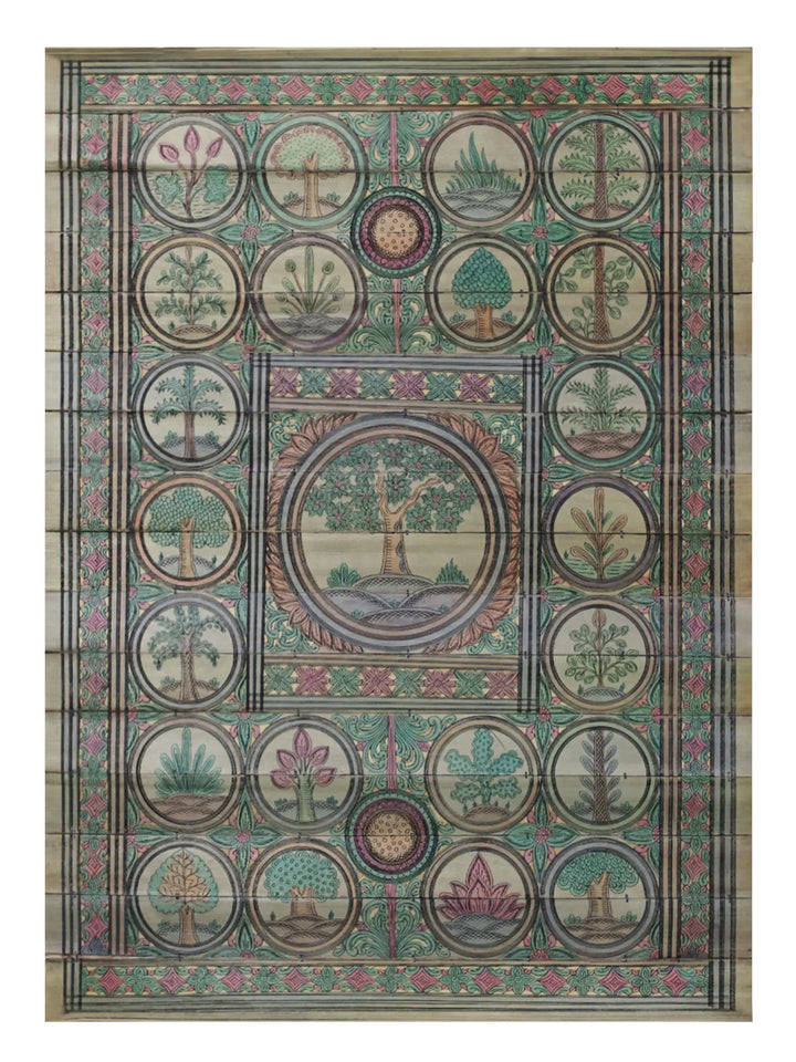 Tree Series 45 Pattachitra Painting on Cloth by Rabi Behera · view 1