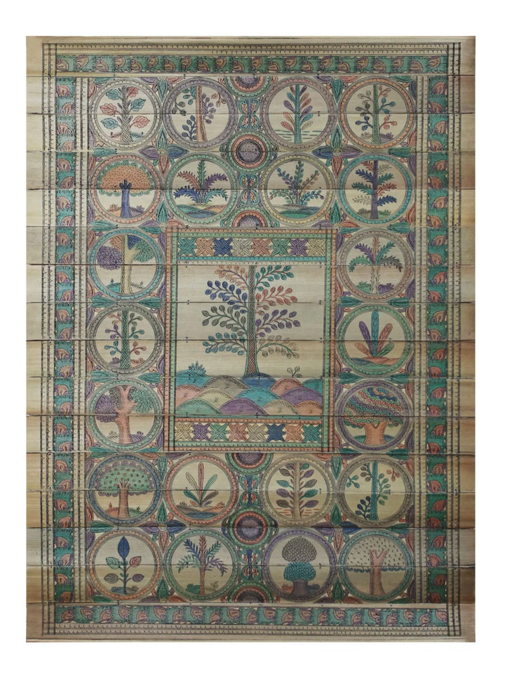 Tree Series 46 Pattachitra Painting on Cloth · view 1