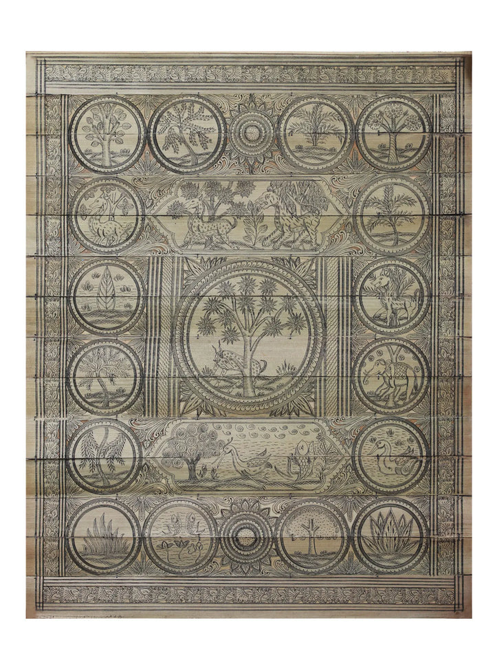 Tree with Animals Pattachitra Painting on Cloth · view 1
