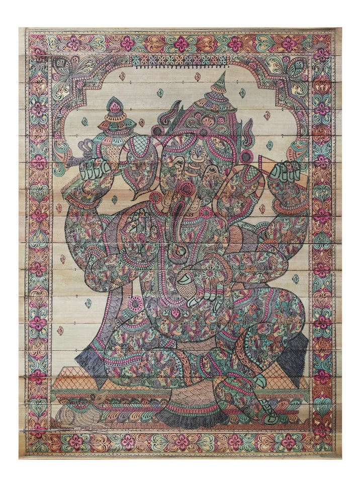 Lord Ganesha Pattachitra Painting on Cloth · view 1