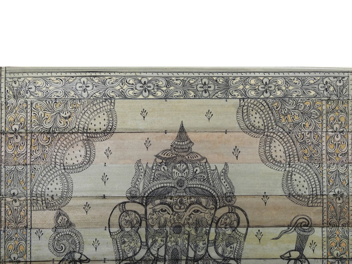 Ganesha Palm Leaf Pattachitra Painting on Palm Leaf · view 3