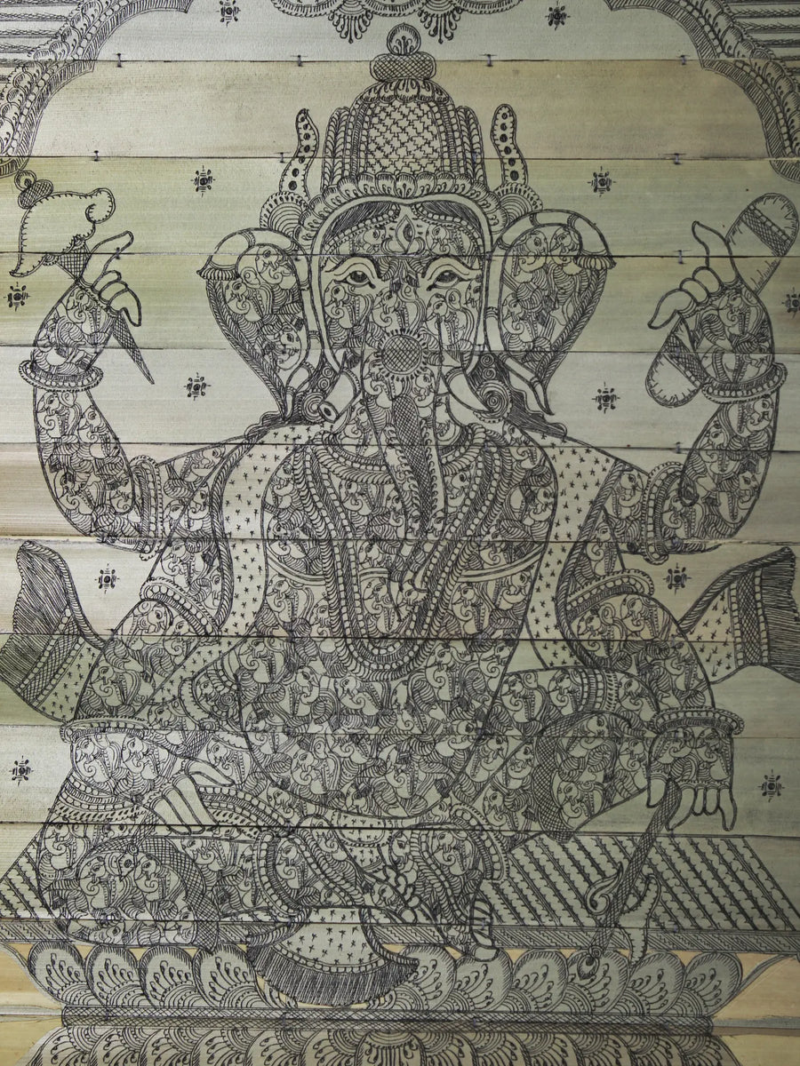 Bhagwan Ganesha Pattachitra Painting on Cloth
