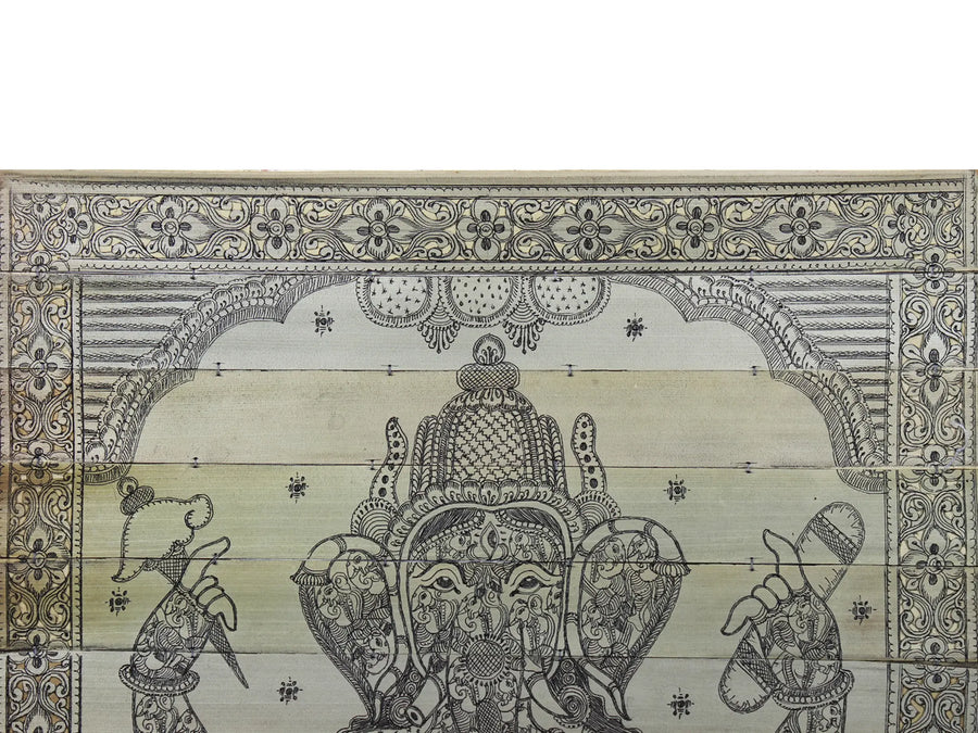 Bhagwan Ganesha Pattachitra Painting on Cloth