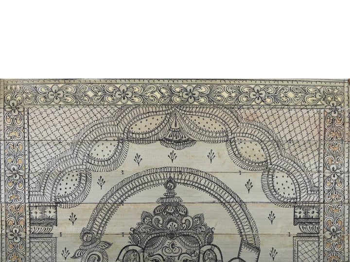 Ganesha Palm Leaf Pattachitra Painting on Palm Leaf · view 3