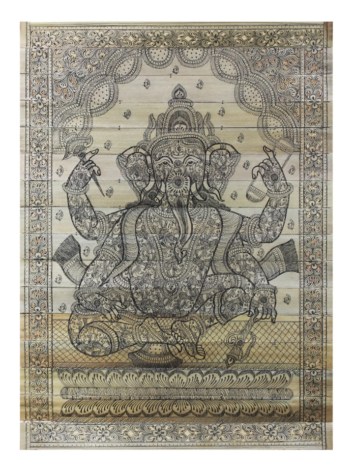 Lord Ganesha Pattachitra Painting on Cloth · view 1