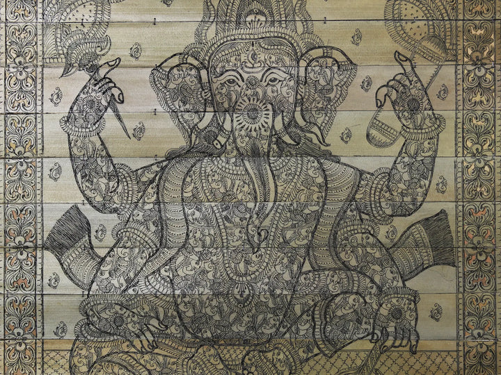 Lord Ganesha Pattachitra Painting on Cloth · view 4