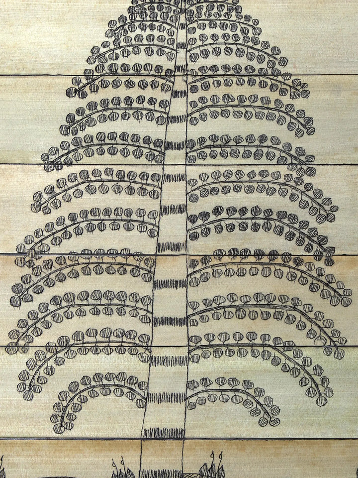 Tree Series 63 Pattachitra Painting on Cloth by Rabi Behera · view 2