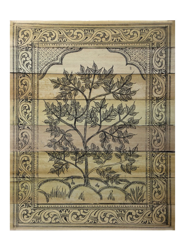 Tree Series 69 Pattachitra Painting on Cloth by Rabi Behera · view 1