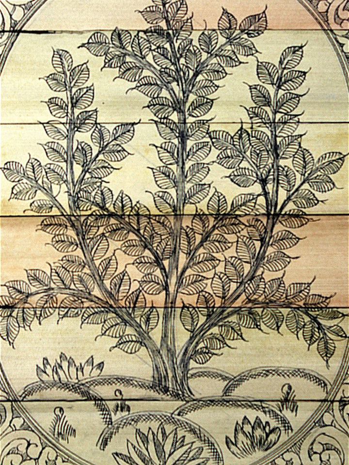 The Sacred Fig (Peepal) Pattachitra Painting on Cloth by Rabi Behera · view 2