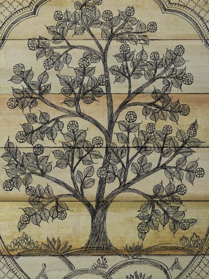 Tree Series 73 Pattachitra Painting on Cloth by Rabi Behera · view 2
