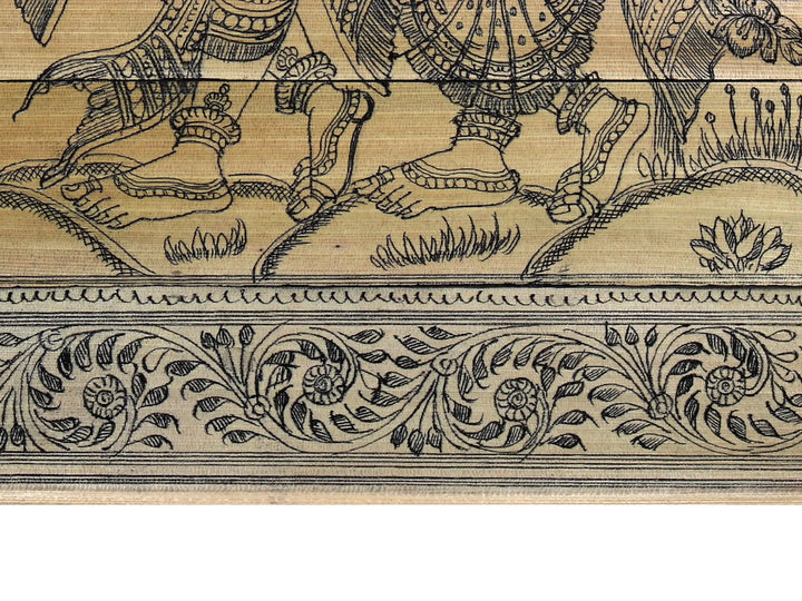 Radha-Krishna Pattachitra Painting on Cloth by Rabi Behera Pattachitra · view 4