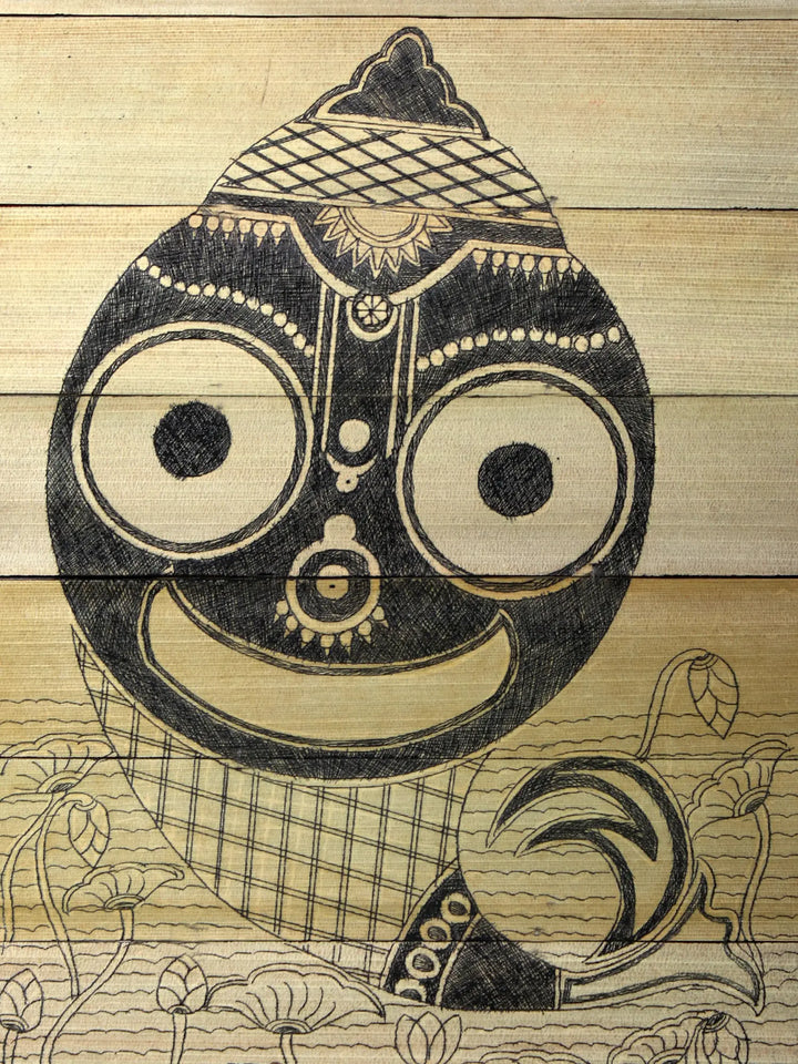 Shri Jagannath Ji - Palm Leaf from Odisha Painting on Palm Leaf · view 2