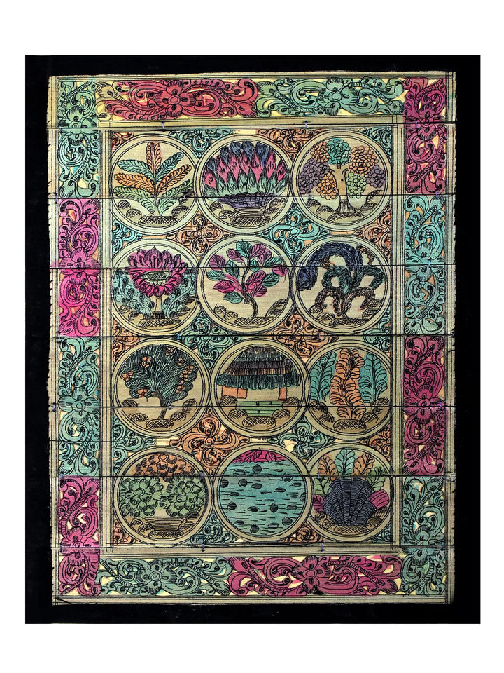 Tree Series 86 Pattachitra Painting on Cloth · view 1