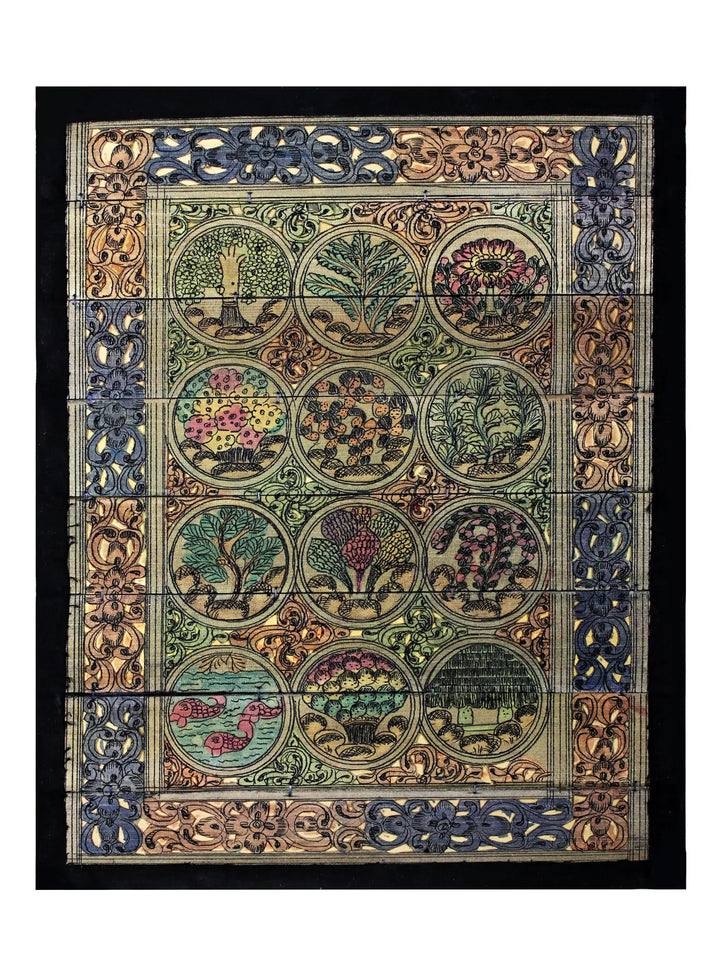 Tree Series 89 Pattachitra Painting on Cloth · view 1