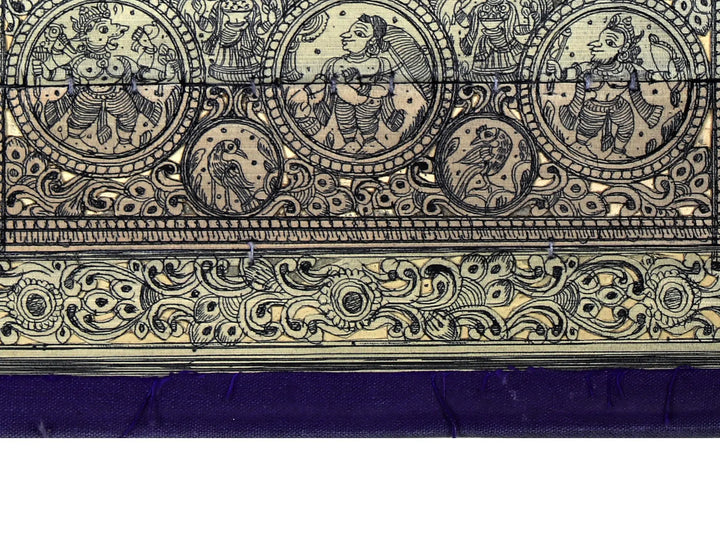 Radha-Krishna at Center with Dashavatara of Lord Vishnu Pattachitra Painting on Cloth · view 4