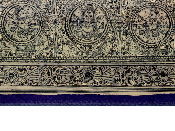 Four Hands Dancing Lord Ganesha Pattachitra Painting on Cloth · view 4