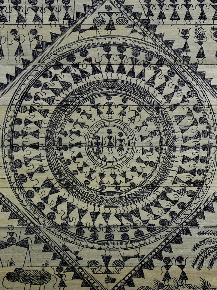 Saura Pattachitra Painting on Palm Leaf · view 2