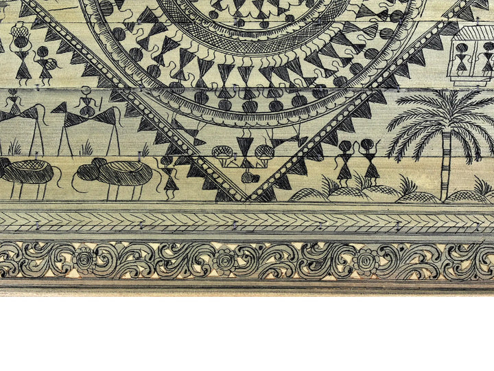 Saura Pattachitra Painting on Palm Leaf · view 4