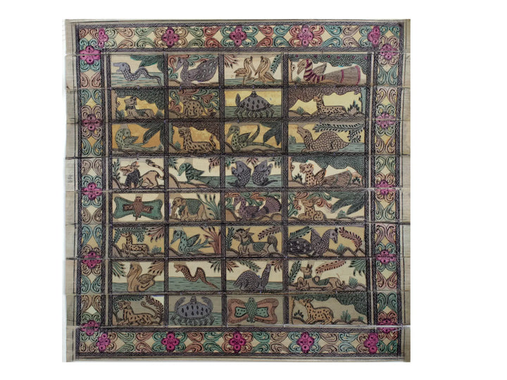 The Wildlife Pattachitra Painting on Cloth · view 1