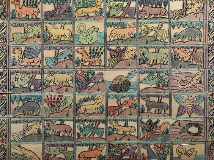 The Wildlife Pattachitra Painting on Cloth · view 2