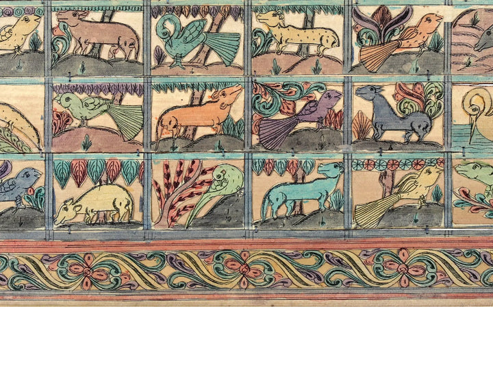 The Wildlife Pattachitra Painting on Cloth · view 4