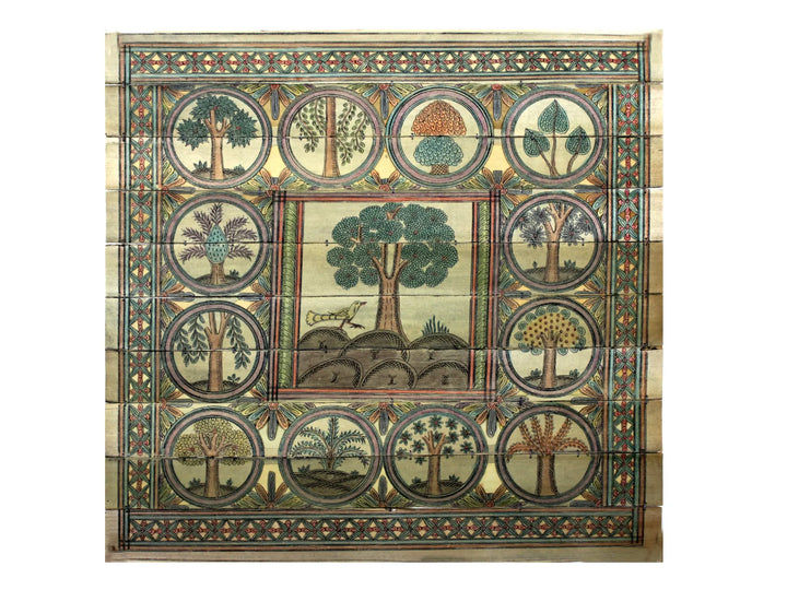 Tree Series 101 Pattachitra Painting on Cloth · view 1