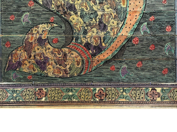 Fish Made of Small Ganeshas Pattachitra Painting on Cloth · view 4