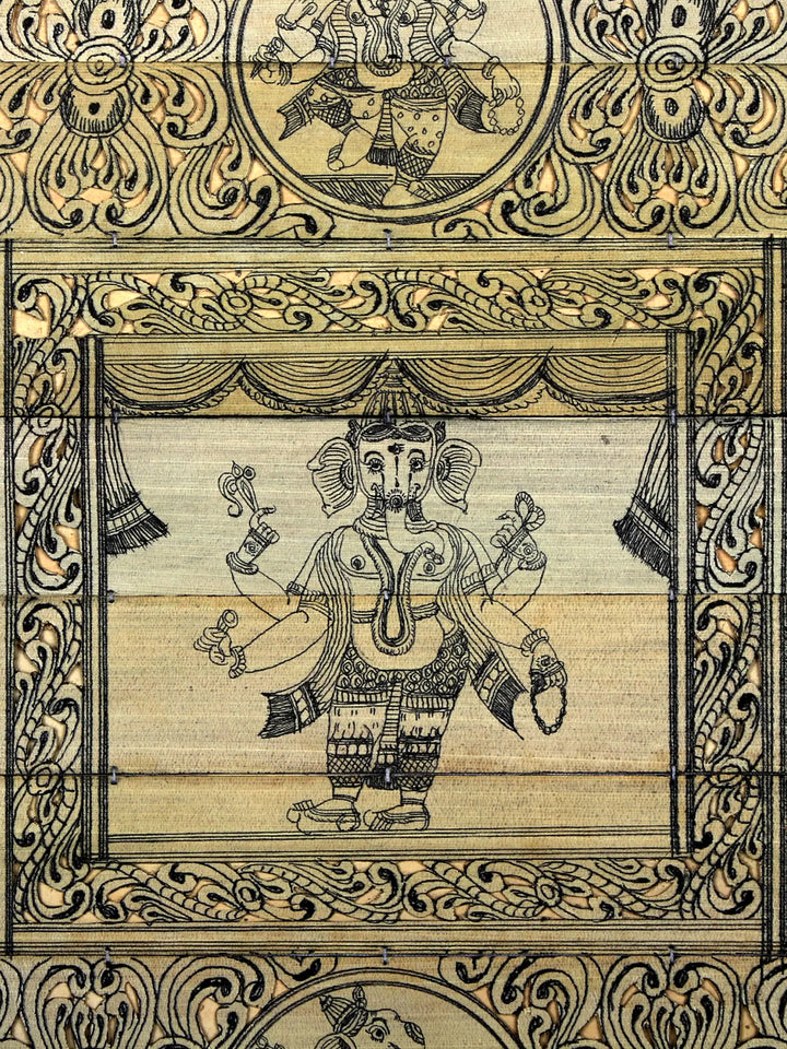 Different Forms of Lord Ganesha Pattachitra Painting on Cloth · view 2