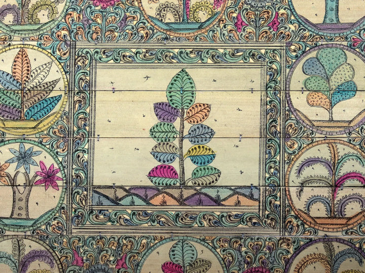 Tree Series 112 Pattachitra Painting on Cloth · view 2