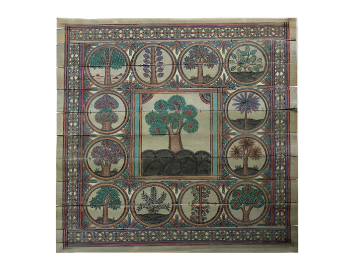 Tree Series 120 Pattachitra Painting on Cloth · view 1