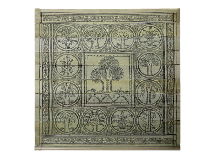 Tree Series 126 Pattachitra Painting on Cloth · view 1