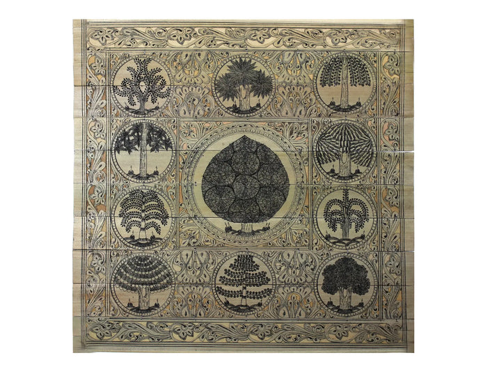 Tree Series 140 Pattachitra Painting on Cloth · view 1