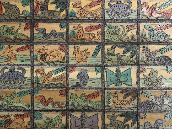 The Wildlife Pattachitra Painting on Cloth · view 2