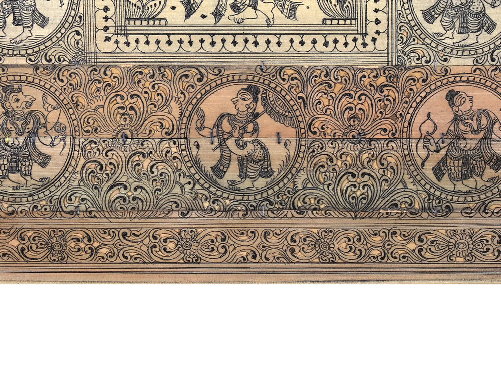 Madan Mohan and Radharani (Radha-Krishna) with Lord Vishnu's Dashavatara