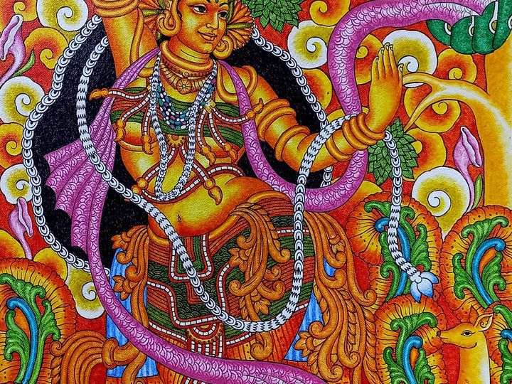 Nartaki : the Divine Dancer Painting on Canvas by Arun Kumar · view 4