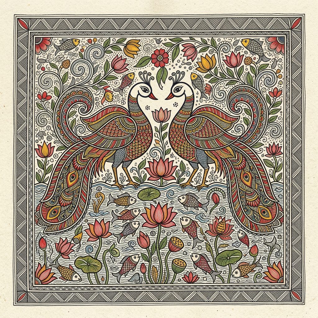 Madhubani artwork